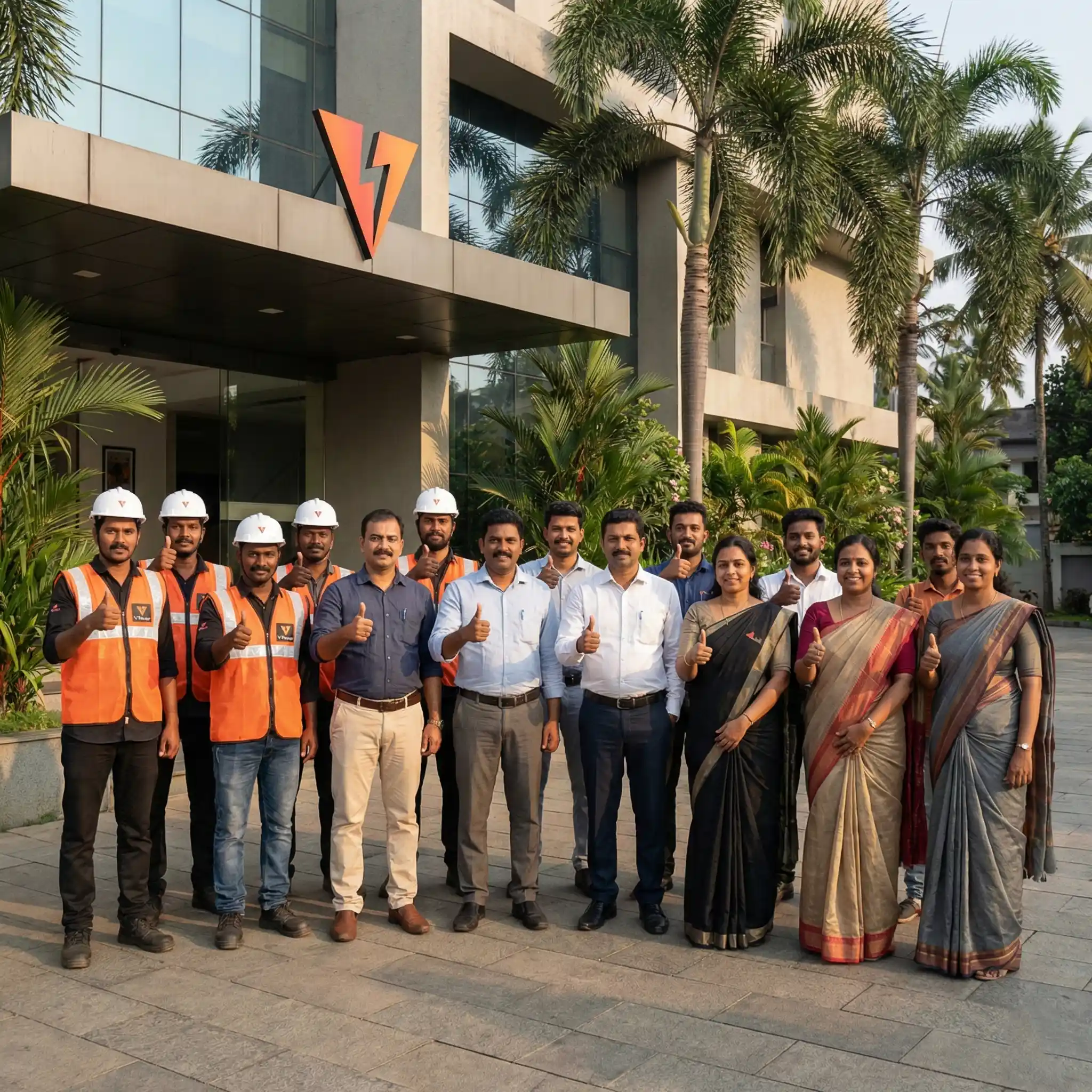 V Power Solutions installation team